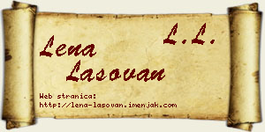 Lena Lasovan vizit kartica
